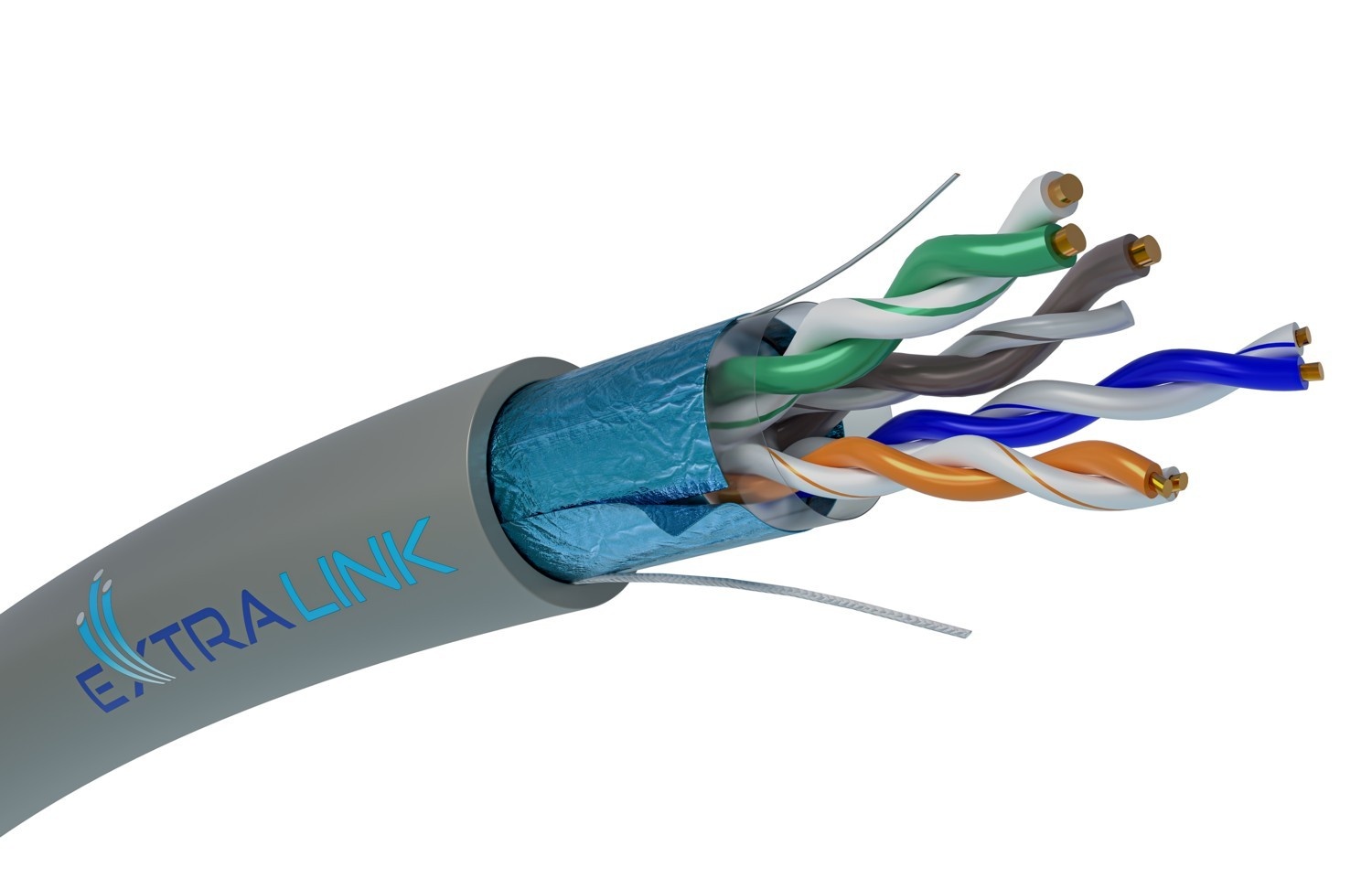 EXTRALINK Extralink CAT5E FTP (F/UTP) Interno | Twisted pair | 305M - CAVI PER COMPUTER E PERIFERICHE | TecnoCARE.net Sabaudia, Latina, Terracina, San Felice Circeo e Pontinia