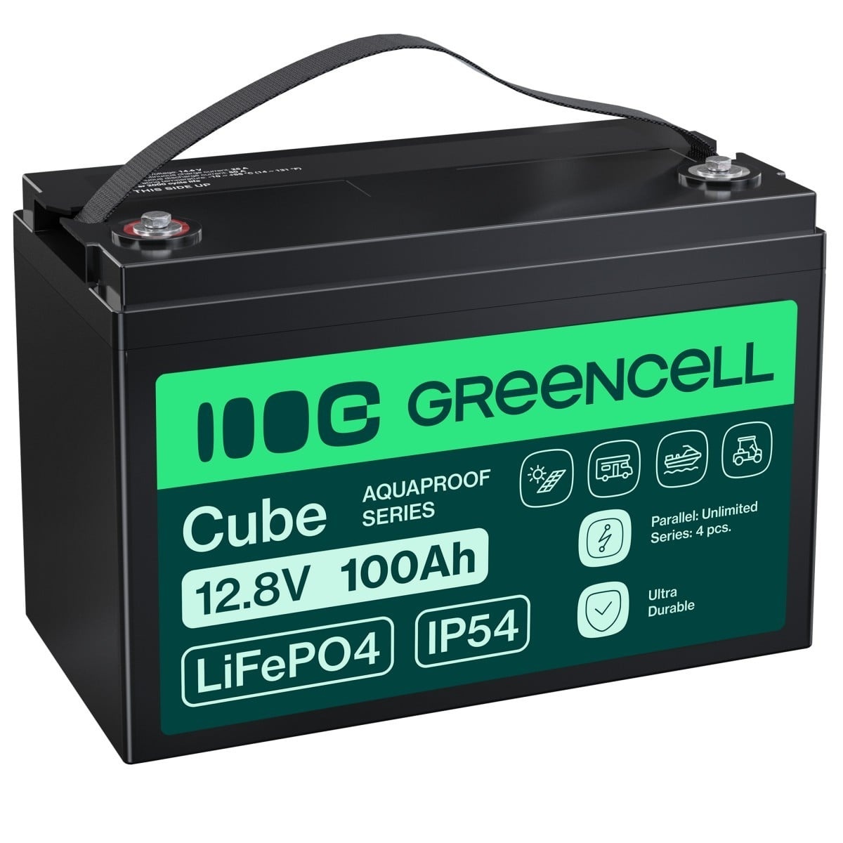 GREEN CELL Green Cell LFPGC12V100AH CUBE Batteria LiFePO4 100Ah 12.8V 1280Wh Litio-Ferro-Fosfato per Fotovoltaico, Roulotte da campeggio, Barche - BATTERIE E ALIMENTATORI | TecnoCARE.net Sabaudia, Latina, Terracina, San Felice Circeo e Pontinia