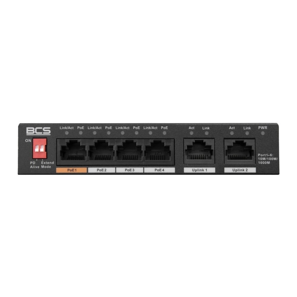 BCS BCS BCS-L-SP04G02G(2) Switch PoE a 4 porte exPoE 60W 1Gbps con modalità Standard/Extend - RETI | TecnoCARE.net Sabaudia, Latina, Terracina, San Felice Circeo e Pontinia