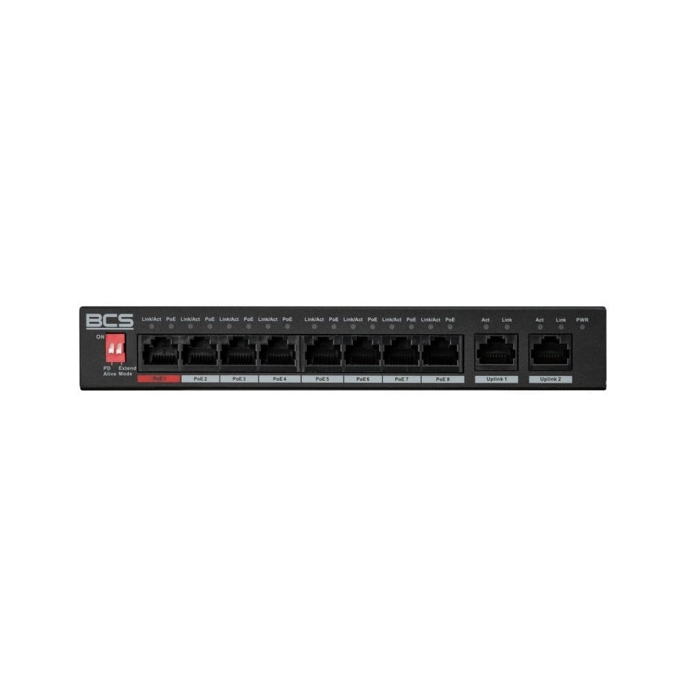 BCS BCS BCS-L-SP0802G(2) Switch PoE a 8 porte con tecnologia exPoE 100Mbps - RETI | TecnoCARE.net Sabaudia, Latina, Terracina, San Felice Circeo e Pontinia