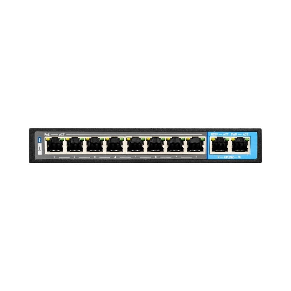 BCS BCS BCS-B-SP08G02G Switch PoE a 8 porte 1Gbps con tecnologia exPoE - RETI | TecnoCARE.net Sabaudia, Latina, Terracina, San Felice Circeo e Pontinia