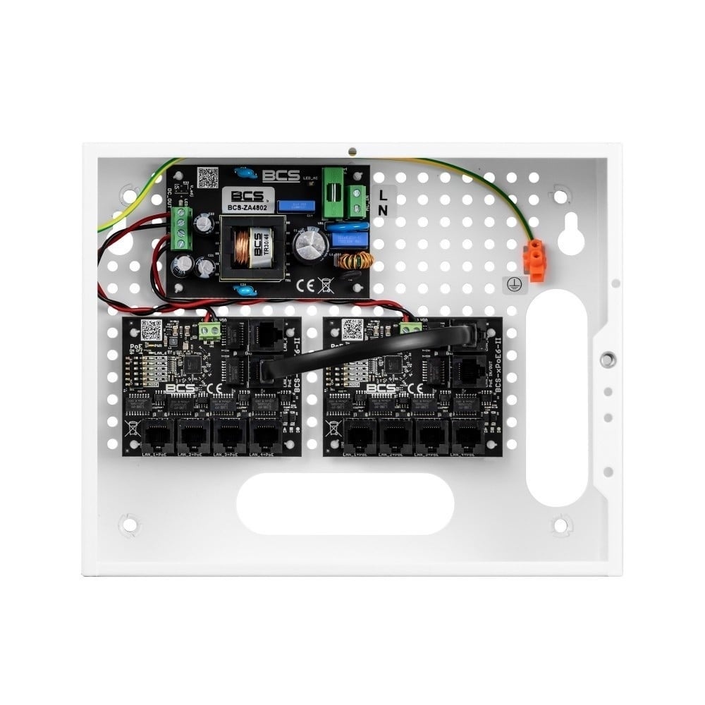 BCS BCS BCS-IP8/E-S Set di Alimentazione PoE per Telecamere IP, Custodia Interna, fino a 9 Ricevitori - SISTEMI DI SORVEGLIANZA | TecnoCARE.net Sabaudia, Latina, Terracina, San Felice Circeo e Pontinia