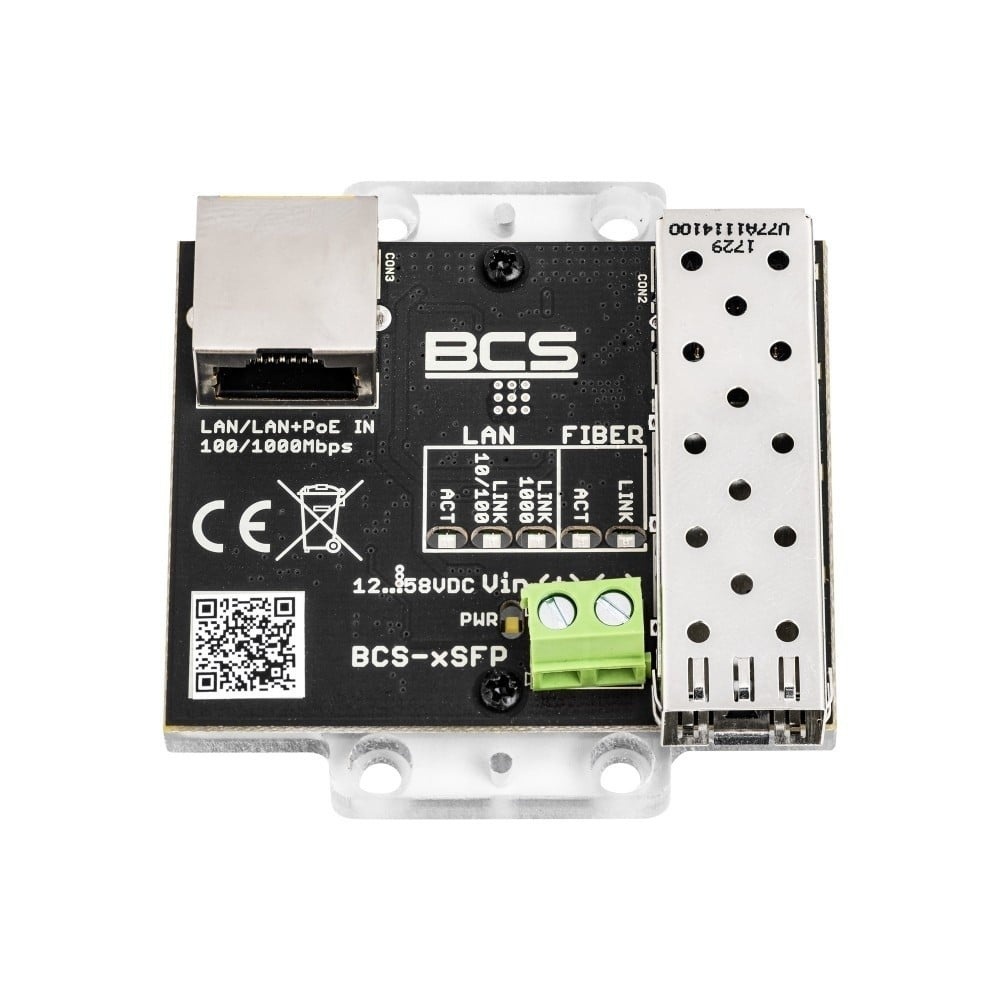 BCS BCS BCS-xSFP Convertitore Mediale UTP SFP 10/100/1000Mbps con PoE - RETI | TecnoCARE.net Sabaudia, Latina, Terracina, San Felice Circeo e Pontinia