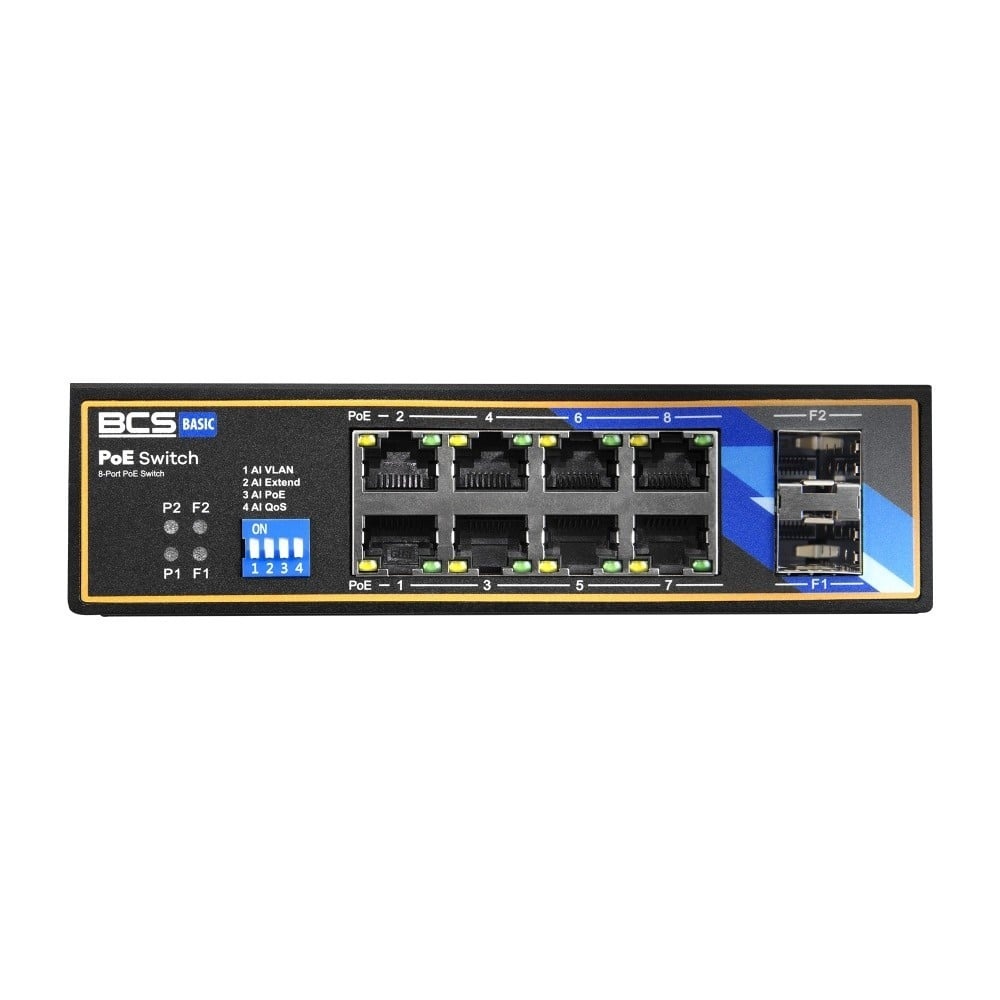 BCS BCS BCS-B-ISP08G-2SFP Switch PoE Industriale 8 Porte su Guida DIN 1Gbps - RETI | TecnoCARE.net Sabaudia, Latina, Terracina, San Felice Circeo e Pontinia
