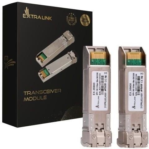 EXTRALINK Extralink SFP+ 10G 2-pack | Modulo SFP+ | 10Gbps, LC/UPC, 1310nm, 10km, singolo modo, DOM - RETI | TecnoCARE.net Sabaudia, Latina, Terracina, San Felice Circeo e Pontinia