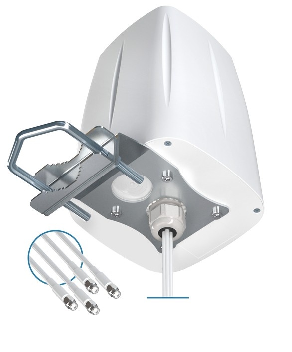QUWIRELESS QuWireless AOLM4-1 Antenna Omni-Direzionale 3 dBi Guadagno Polarizzazione Verticale - RETI | TecnoCARE.net Sabaudia, Latina, Terracina, San Felice Circeo e Pontinia