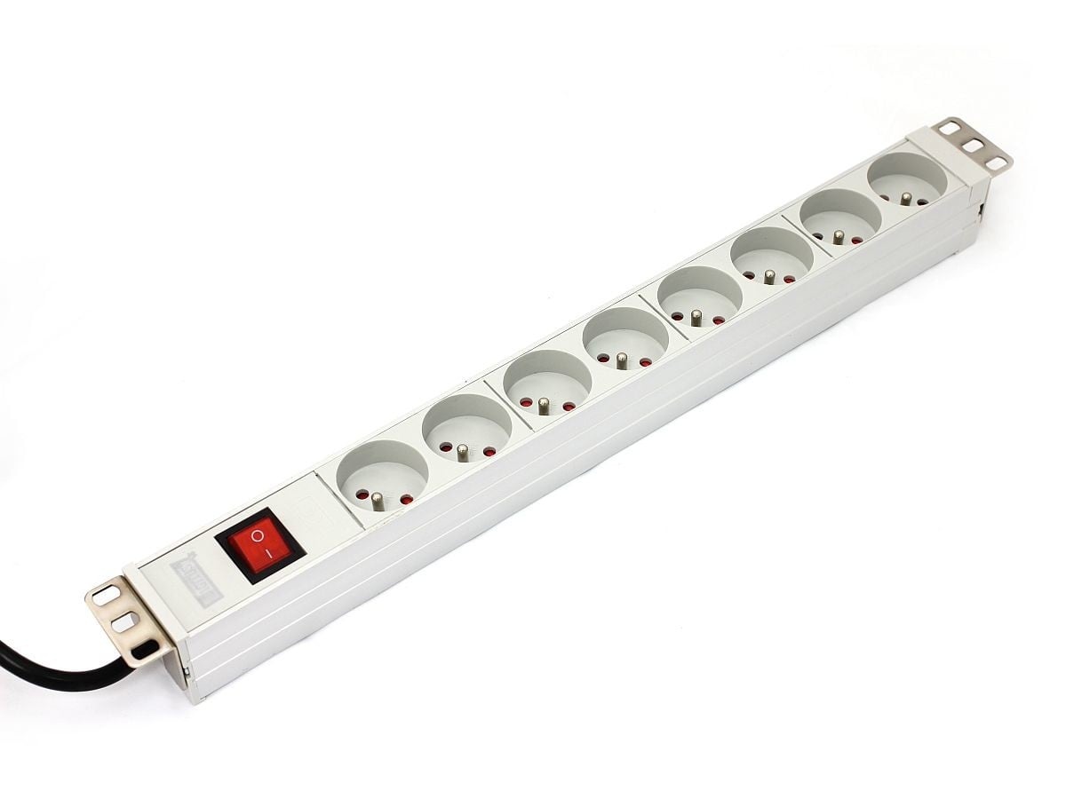DIGITUS Digitus A-19-STRIP-2-IMP unità di distribuzione dell'energia (PDU) 8 presa(e) AC 1U Bianco - BATTERIE E ALIMENTATORI | TecnoCARE.net Sabaudia, Latina, Terracina, San Felice Circeo e Pontinia