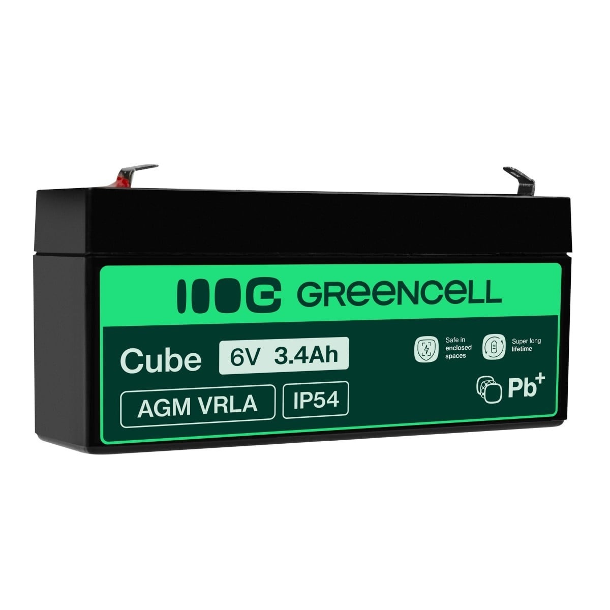 GREEN CELL Green Cell Battery AGM VRLA 6V 3.4Ah - Batteria - Mignon (AA) - BATTERIE E ALIMENTATORI | TecnoCARE.net Sabaudia, Latina, Terracina, San Felice Circeo e Pontinia