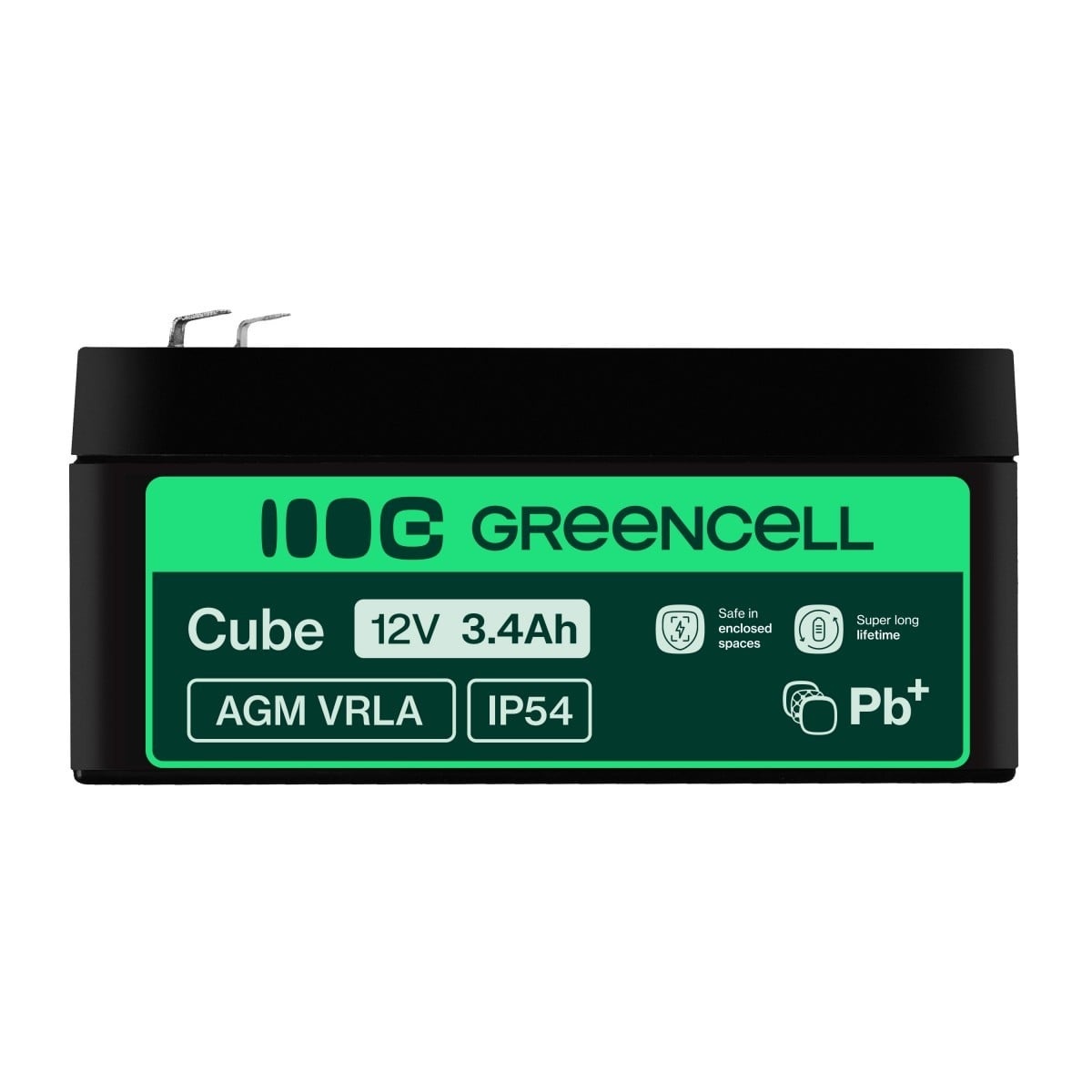GREEN CELL Green Cell AGM Battery 12V 3.4Ah - Batteria - Mignon (AA) - BATTERIE E ALIMENTATORI | TecnoCARE.net Sabaudia, Latina, Terracina, San Felice Circeo e Pontinia