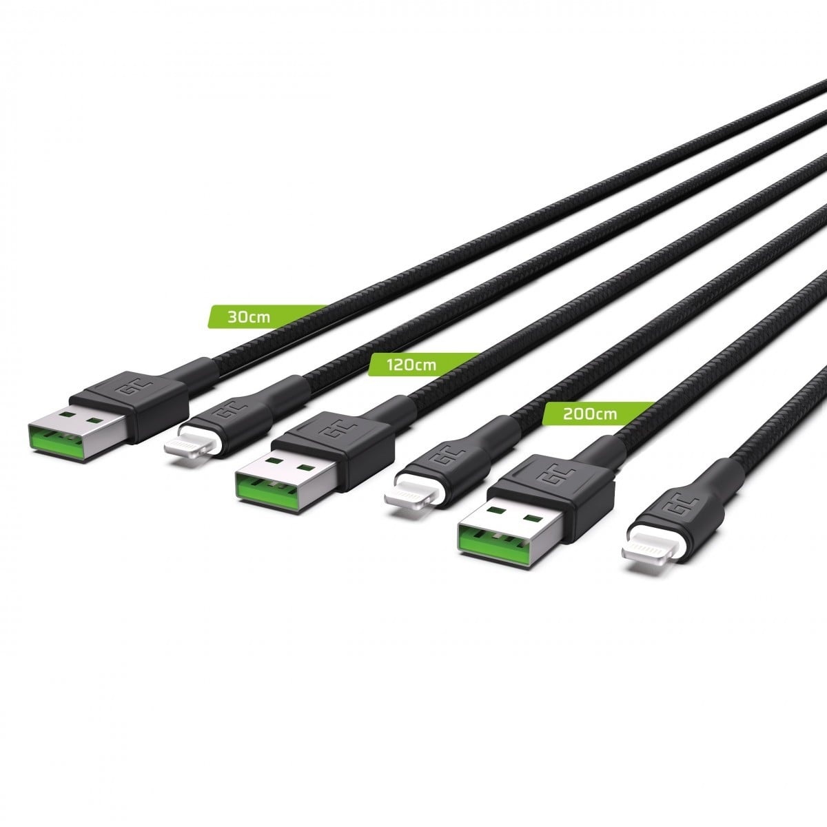GREEN CELL Green Cell KABGCSET04 cavo Lightning 2 m Nero - CAVI PER COMPUTER E PERIFERICHE | TecnoCARE.net Sabaudia, Latina, Terracina, San Felice Circeo e Pontinia