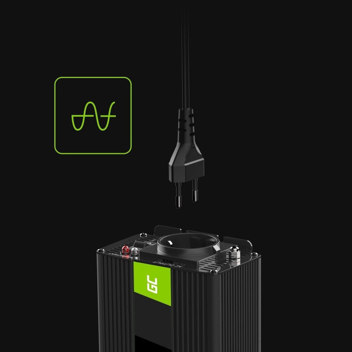 GREEN CELL Green Cell Voltage Car Inverter 12V to 230V 300W/600W Pure sine wave - BATTERIE E ALIMENTATORI | TecnoCARE.net Sabaudia, Latina, Terracina, San Felice Circeo e Pontinia