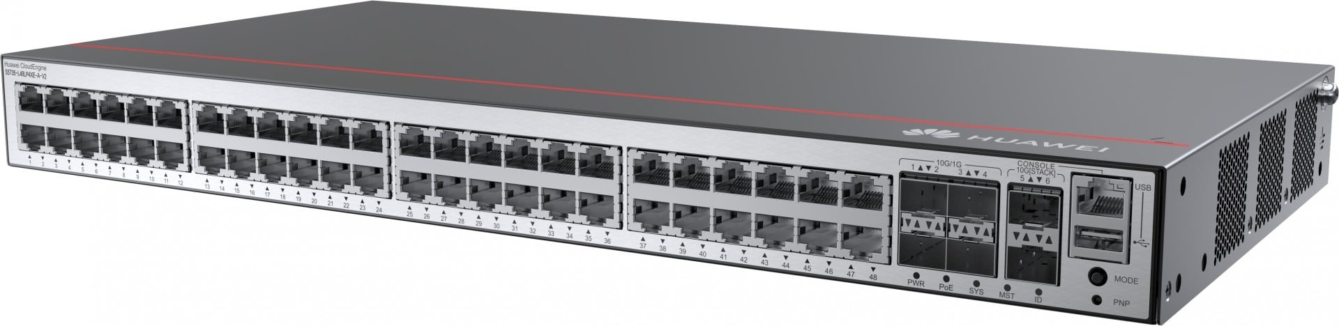 HUAWEI Huawei Switch S5735-L48LP4XE-A-V2 (48*GE ports, 4*10GE SFP+ ports, 2*12GE stack ports, PoE+, AC power) + license L-MLIC-S57L (98012052) - RETI | TecnoCARE.net Sabaudia, Latina, Terracina, San Felice Circeo e Pontinia