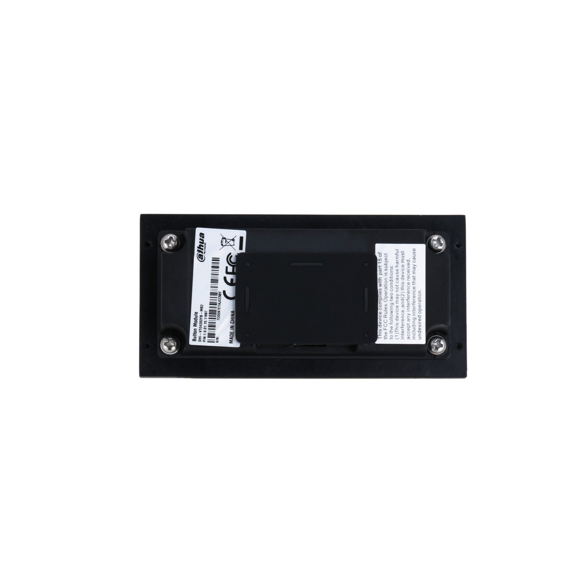 DAHUA Dahua VTO4202FB-MB1 Modulo con 1 pulsante di chiamata meccanico - ACCESSO E CONTROLLO | TecnoCARE.net Sabaudia, Latina, Terracina, San Felice Circeo e Pontinia