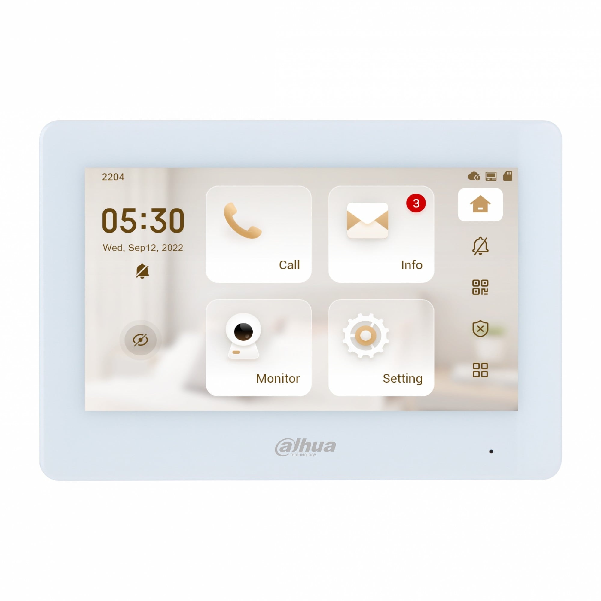 DAHUA Dahua VTH5422HW-W Monitor interno 2 fili IP & Wi-Fi - ACCESSO E CONTROLLO | TecnoCARE.net Sabaudia, Latina, Terracina, San Felice Circeo e Pontinia