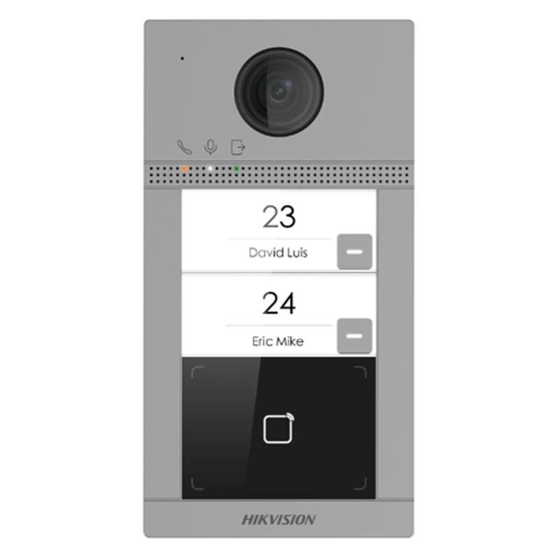 HIKVISION Hikvision DS-KV8213-WME1(C) Stazione Porta Metallica per Ville a 2 Pulsanti - ACCESSO E CONTROLLO | TecnoCARE.net Sabaudia, Latina, Terracina, San Felice Circeo e Pontinia