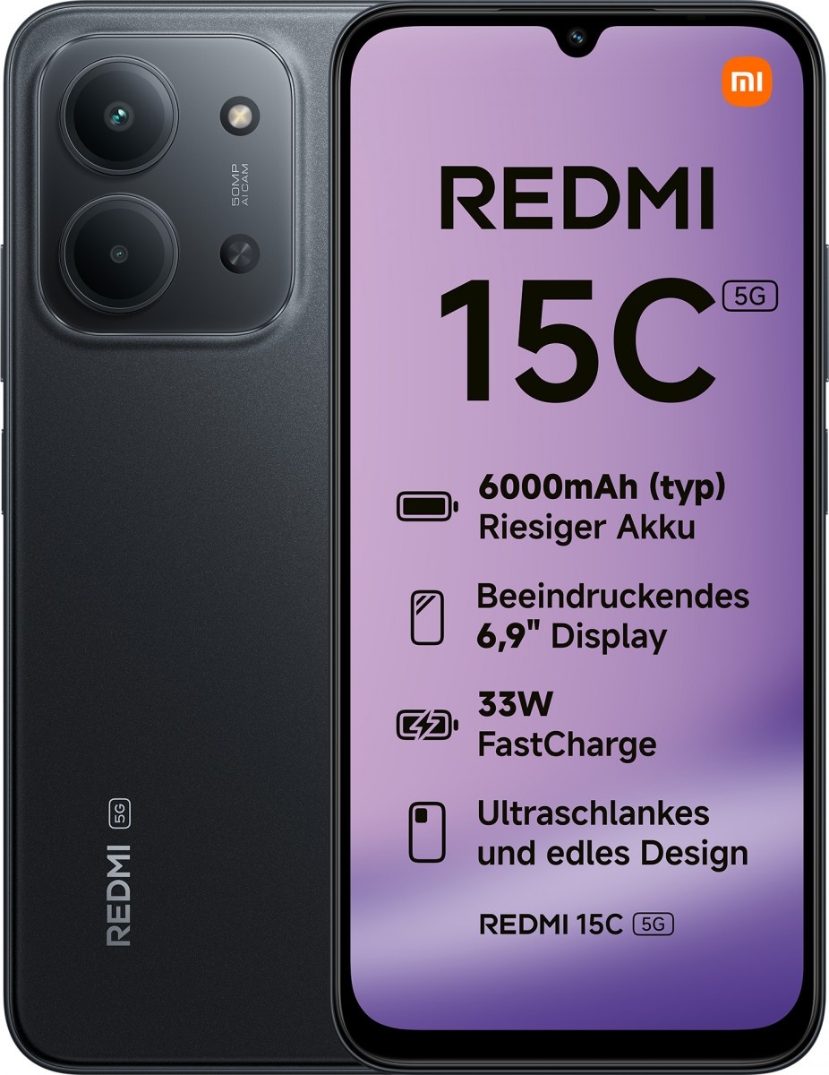 XIAOMI Xiaomi Redmi 15C 17,5 cm (6,9") 5G USB Type-C 4 GB 128 GB 6000 mAh Nero - DISPOSITIVI DI COMUNICAZIONE MOBILE | TecnoCARE.net Sabaudia, Latina, Terracina, San Felice Circeo e Pontinia