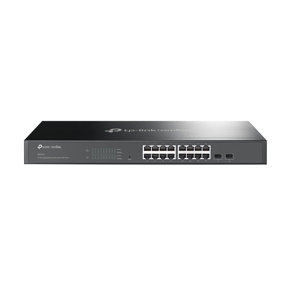 TP-LINK TP-Link JetStream TL-SG2218 switch di rete Gestito L2/L2+ Gigabit Ethernet (10/100/1000) 1U Nero - RETI | TecnoCARE.net Sabaudia, Latina, Terracina, San Felice Circeo e Pontinia