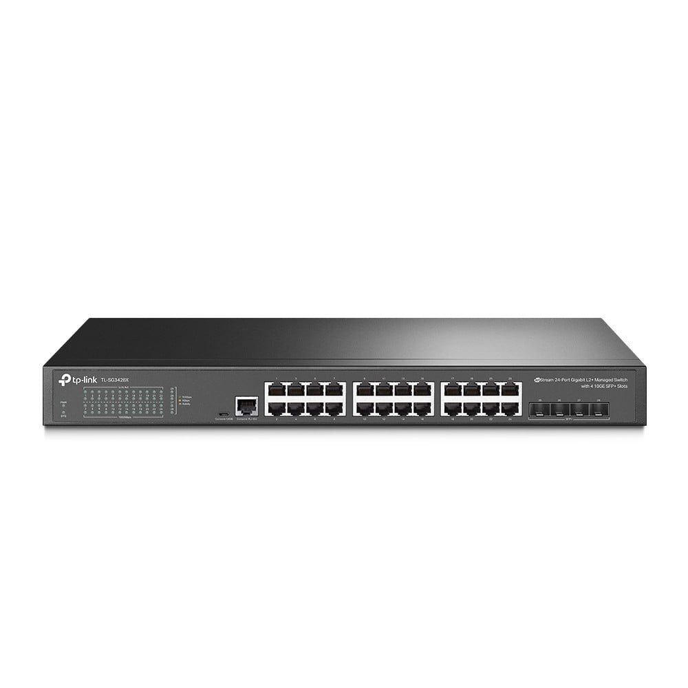 TP-LINK TP-Link JetStream TL-SG3428X switch di rete Gestito L2+/L3 Gigabit Ethernet (10/100/1000) 1U Nero - RETI | TecnoCARE.net Sabaudia, Latina, Terracina, San Felice Circeo e Pontinia