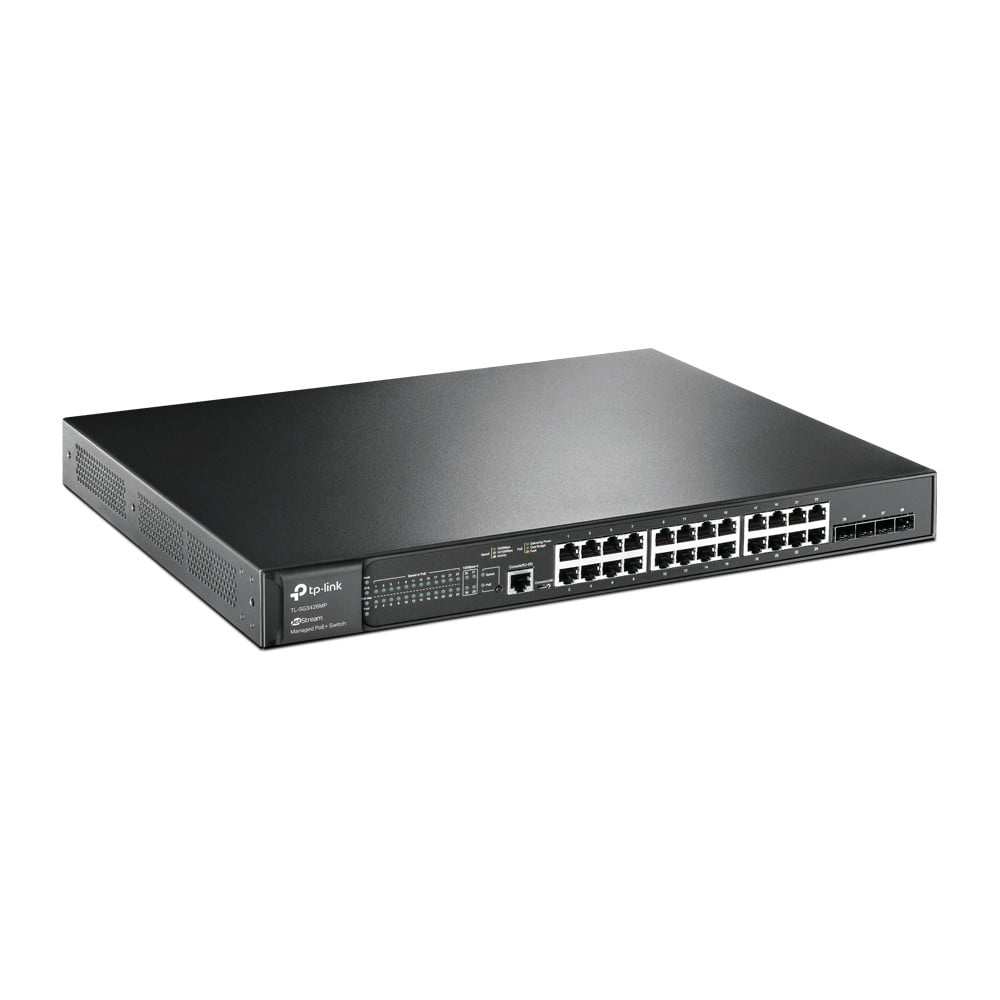 TP-LINK TP-Link JetStream TL-SG3428MP switch di rete Gestito L2+ Gigabit Ethernet (10/100/1000) Supporto Power over Ethernet (PoE) 1U Nero - RETI | TecnoCARE.net Sabaudia, Latina, Terracina, San Felice Circeo e Pontinia