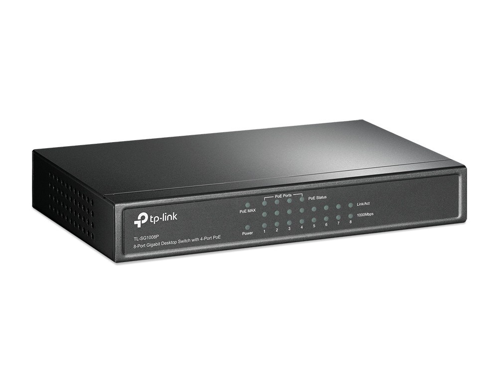 TP-LINK TP-Link TL-SG1008P switch di rete Non gestito Gigabit Ethernet (10/100/1000) Supporto Power over Ethernet (PoE) Nocciola - RETI | TecnoCARE.net Sabaudia, Latina, Terracina, San Felice Circeo e Pontinia