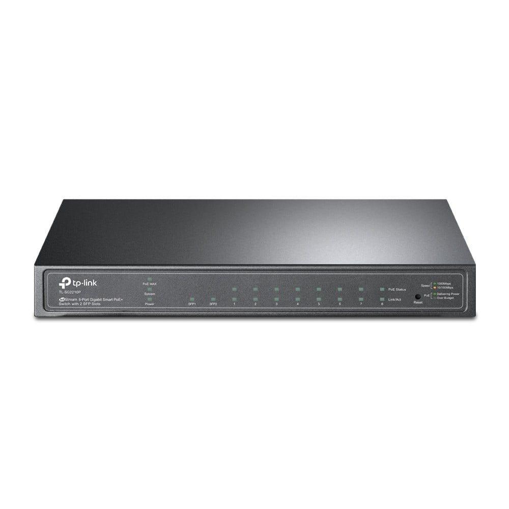 TP-LINK TP-Link JetStream TL-SG2210P switch di rete Gestito L2/L4 Gigabit Ethernet (10/100/1000) Supporto Power over Ethernet (PoE) Nero - RETI | TecnoCARE.net Sabaudia, Latina, Terracina, San Felice Circeo e Pontinia