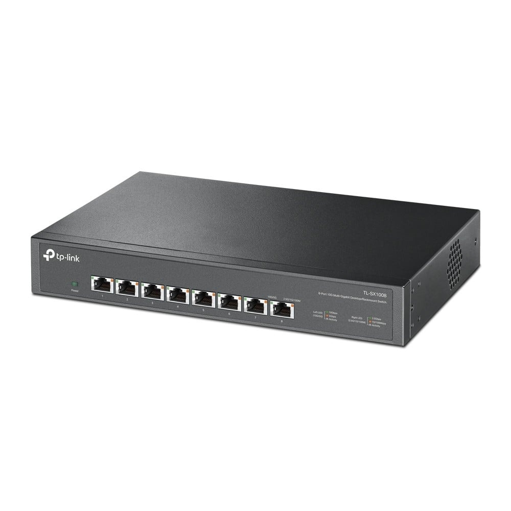 TP-LINK TP-Link TL-SX1008 switch di rete Non gestito 10G Ethernet (100/1000/10000) 1U Nero - RETI | TecnoCARE.net Sabaudia, Latina, Terracina, San Felice Circeo e Pontinia