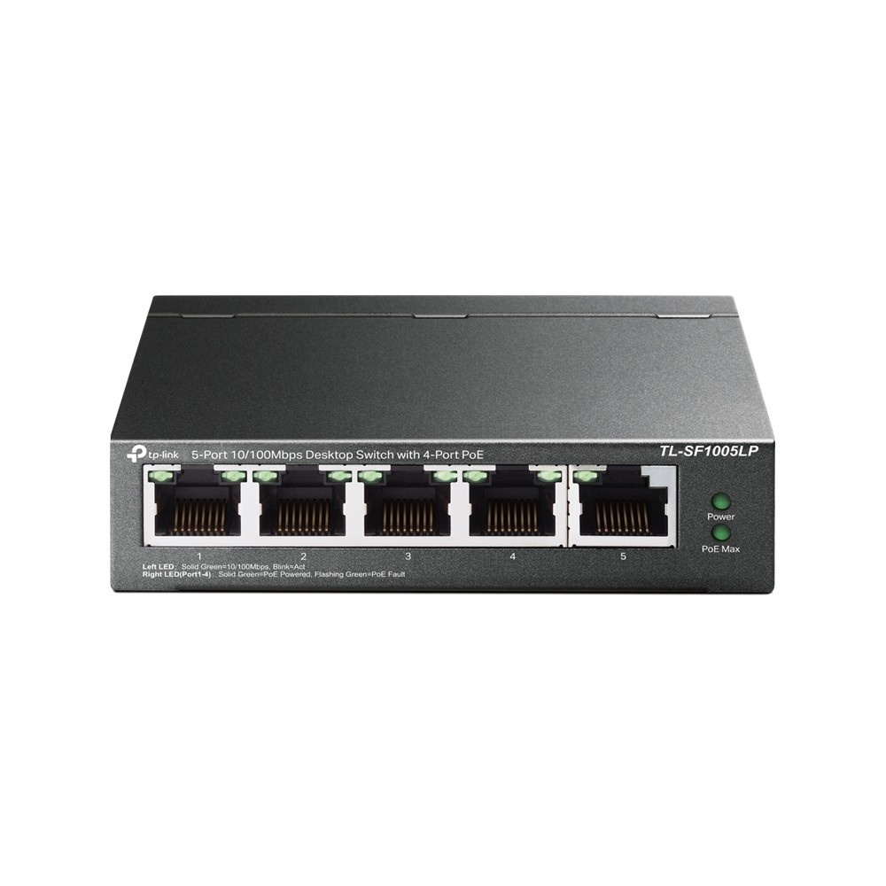 TP-LINK TP-Link TL-SF1005LP switch di rete Non gestito Fast Ethernet (10/100) Supporto Power over Ethernet (PoE) Nero - RETI | TecnoCARE.net Sabaudia, Latina, Terracina, San Felice Circeo e Pontinia