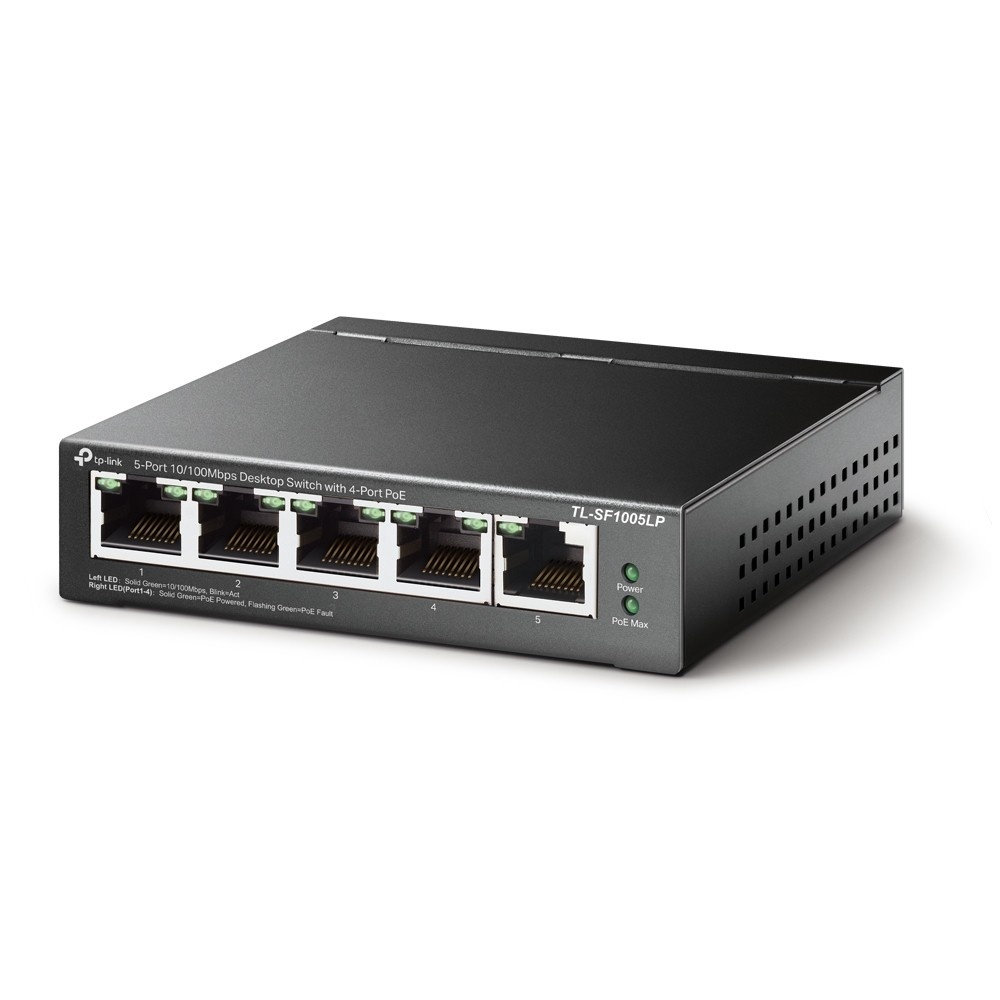 TP-LINK TP-Link TL-SF1005LP switch di rete Non gestito Fast Ethernet (10/100) Supporto Power over Ethernet (PoE) Nero - RETI | TecnoCARE.net Sabaudia, Latina, Terracina, San Felice Circeo e Pontinia