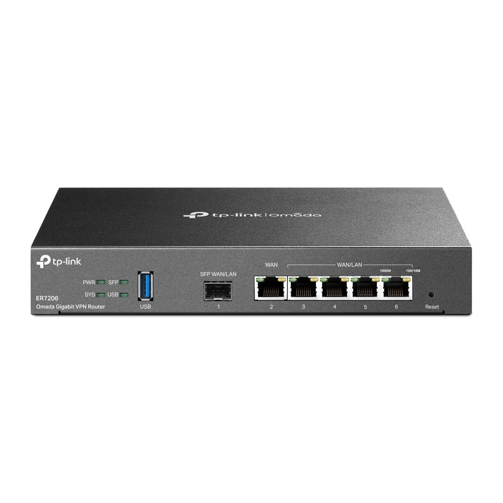 TP-LINK TP-Link ER7206 (TL-ER7206) router cablato Gigabit Ethernet Nero - RETI | TecnoCARE.net Sabaudia, Latina, Terracina, San Felice Circeo e Pontinia