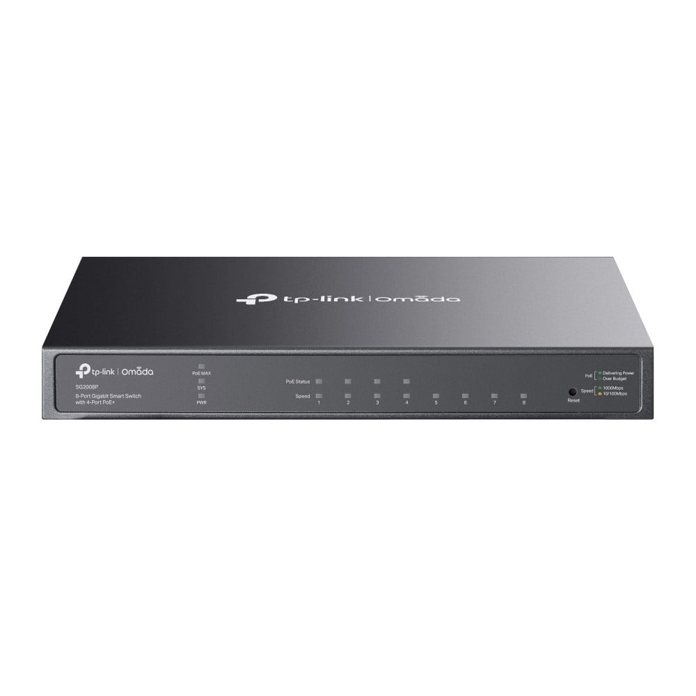 TP-LINK TP-Link SG2008P (TL-SG2008P) JetStream™ 8-Port Gigabit Smart Switch with 4-Port PoE+ - RETI | TecnoCARE.net Sabaudia, Latina, Terracina, San Felice Circeo e Pontinia