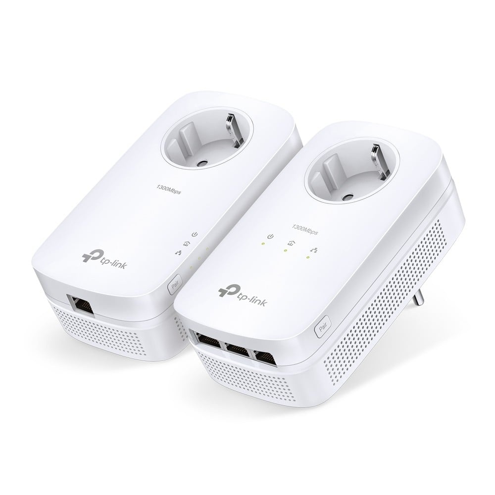 TP-LINK TP-Link TL-PA8033P KIT adattatore di rete PowerLine 1300 Mbit/s Collegamento ethernet LAN Bianco 2 pz - RETI | TecnoCARE.net Sabaudia, Latina, Terracina, San Felice Circeo e Pontinia