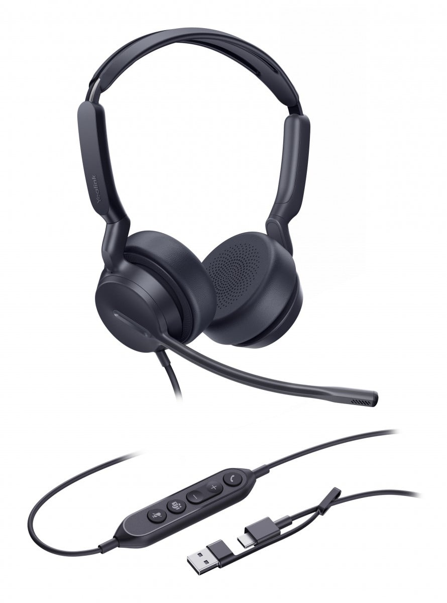 YEALINK Yealink UH42 Dual Teams USB-C/A Auricolare Cablato A Padiglione Ufficio USB Type-C / USB Type-A Nero - AUDIO E CUFFIE PORTATILI | TecnoCARE.net Sabaudia, Latina, Terracina, San Felice Circeo e Pontinia