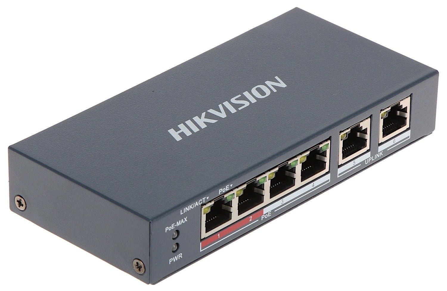 HIKVISION Hikvision DS-3E0106P-E/M 4 Port Fast Ethernet Unmanaged POE Switch - RETI | TecnoCARE.net Sabaudia, Latina, Terracina, San Felice Circeo e Pontinia