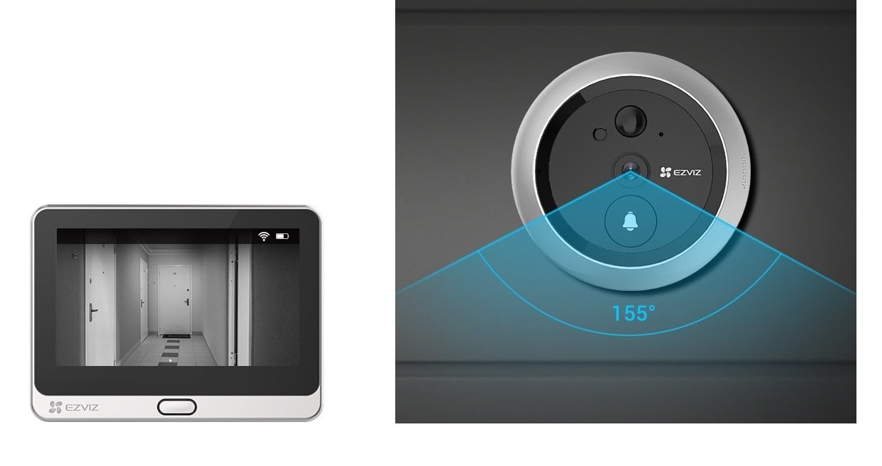 EZVIZ EZVIZ DP2C sistema per video-citofono 2 MP 10,9 cm (4.3") Argento - ACCESSO E CONTROLLO | TecnoCARE.net Sabaudia, Latina, Terracina, San Felice Circeo e Pontinia