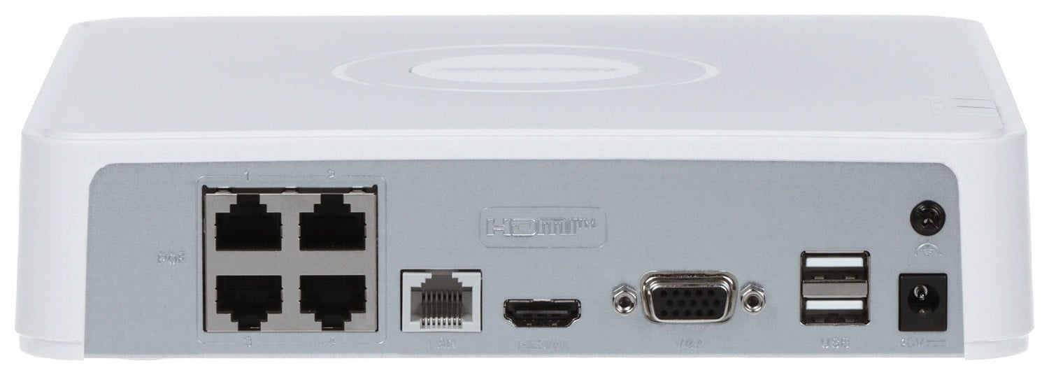 HIKVISION Hikvision DS-7104NI-Q1/4P(D) 4-ch Mini 4 PoE 1U NVR - SISTEMI DI SORVEGLIANZA | TecnoCARE.net Sabaudia, Latina, Terracina, San Felice Circeo e Pontinia