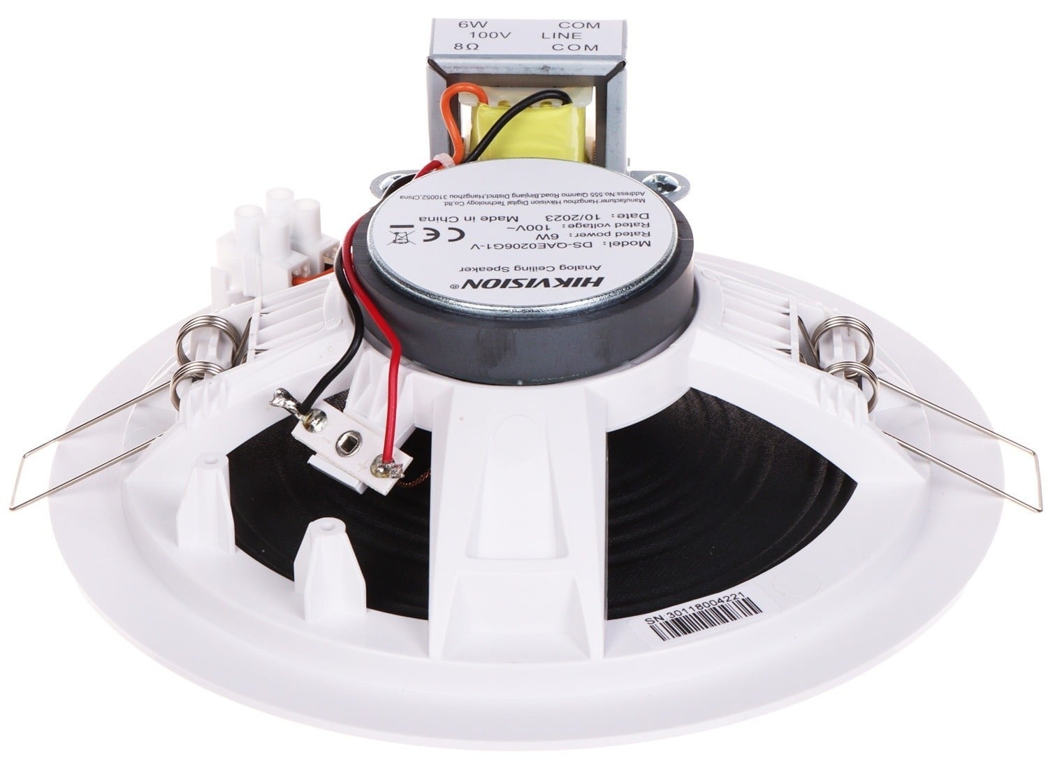 HIKVISION Hikvision DS-QAE0206G1-V Altoparlante da soffitto analogico 6W - AUDIO DOMESTICI | TecnoCARE.net Sabaudia, Latina, Terracina, San Felice Circeo e Pontinia