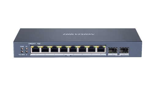 HIKVISION HIKVISION SWITCH L2, SMART MANAGED, 8 GIGABIT RJ45 POE PORTS, 2 GIGABIT RJ45 PORT, 802.3AF/AT, POE P - SWITCH E HUB | TecnoCARE.net Sabaudia, Latina, Terracina, San Felice Circeo e Pontinia