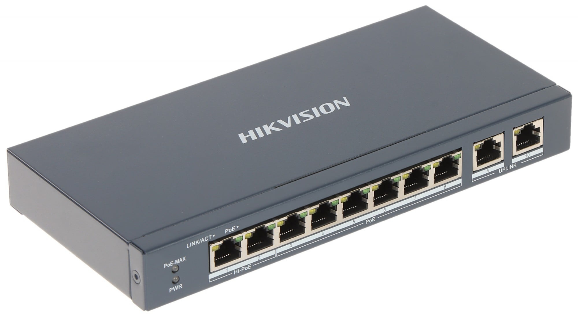 HIKVISION Hikvision DS-3E1310P-EI(B) Switch POE intelligente Fast Ethernet a 8 porte - SISTEMI DI SORVEGLIANZA | TecnoCARE.net Sabaudia, Latina, Terracina, San Felice Circeo e Pontinia