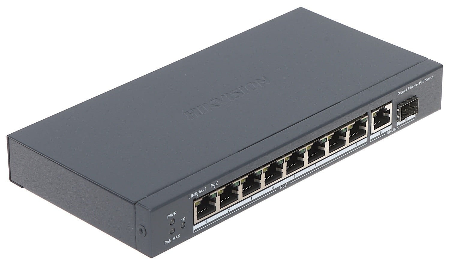 HIKVISION HIKVISION SWITCH GIGABIT POE METALLICO + UPLINK GIGABIT SFP - SWITCH E HUB | TecnoCARE.net Sabaudia, Latina, Terracina, San Felice Circeo e Pontinia