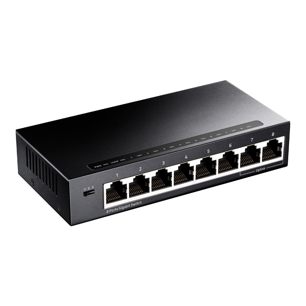 CUDY Cudy GS108 switch di rete Non gestito Gigabit Ethernet (10/100/1000) Nero - RETI | TecnoCARE.net Sabaudia, Latina, Terracina, San Felice Circeo e Pontinia