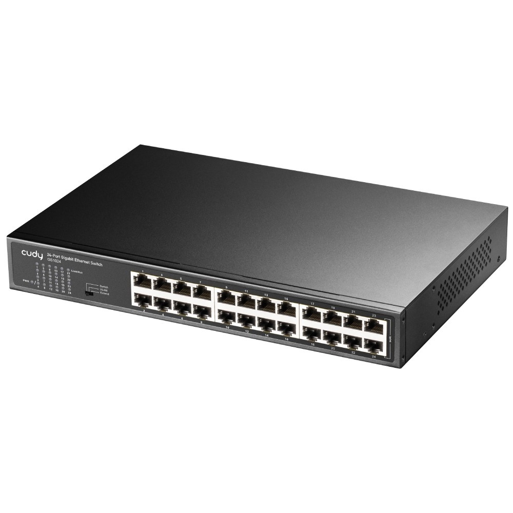 CUDY Cudy GS1024 switch di rete Non gestito Gigabit Ethernet (10/100/1000) Nero - RETI | TecnoCARE.net Sabaudia, Latina, Terracina, San Felice Circeo e Pontinia