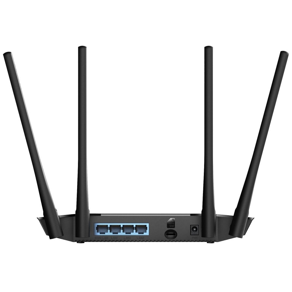 CUDY Cudy LT400 router wireless Fast Ethernet Banda singola (2.4 GHz) 4G Nero - RETI | TecnoCARE.net Sabaudia, Latina, Terracina, San Felice Circeo e Pontinia