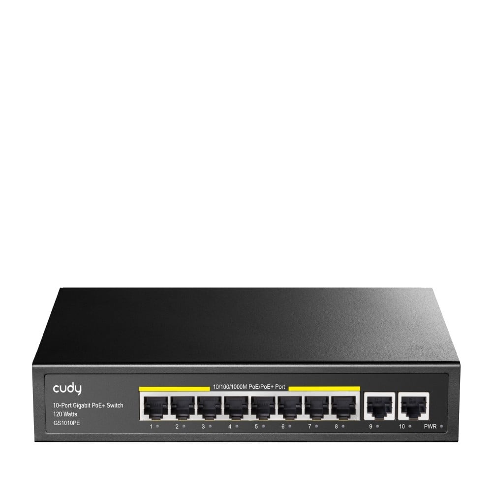 CUDY Cudy GS1010PE switch di rete Non gestito Gigabit Ethernet (10/100/1000) Supporto Power over Ethernet (PoE) Nero - RETI | TecnoCARE.net Sabaudia, Latina, Terracina, San Felice Circeo e Pontinia