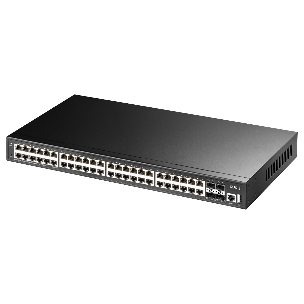 CUDY Cudy GS5048S4 switch di rete Gestito L3 Gigabit Ethernet (10/100/1000) Nero - RETI | TecnoCARE.net Sabaudia, Latina, Terracina, San Felice Circeo e Pontinia