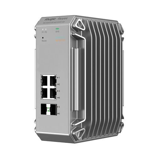 RUIJIEE REYEE CLOUD INDUSTRIAL SWITCH L2 FULL MANAGED IP40. 4X1GE POE+ POWER BUDGET 120W 2XSFP - SWITCH E HUB | TecnoCARE.net Sabaudia, Latina, Terracina, San Felice Circeo e Pontinia