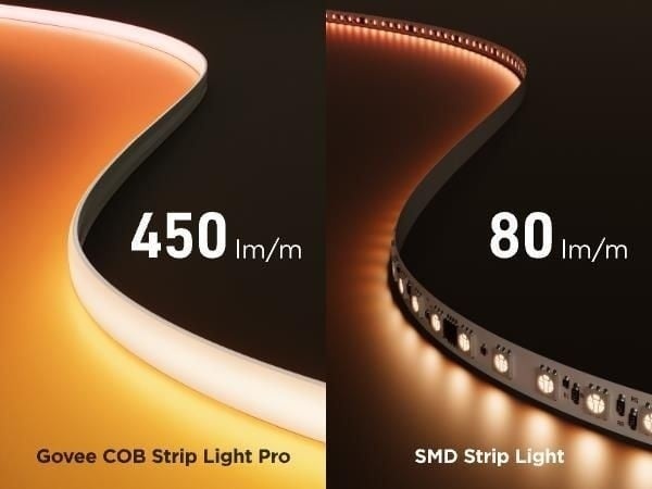 GOVEE Govee H61E5 COB Strip Lights Pro 3m | Striscia LED | Wi-Fi, Bluetooth, RGBICW - LAMPADINE | TecnoCARE.net Sabaudia, Latina, Terracina, San Felice Circeo e Pontinia