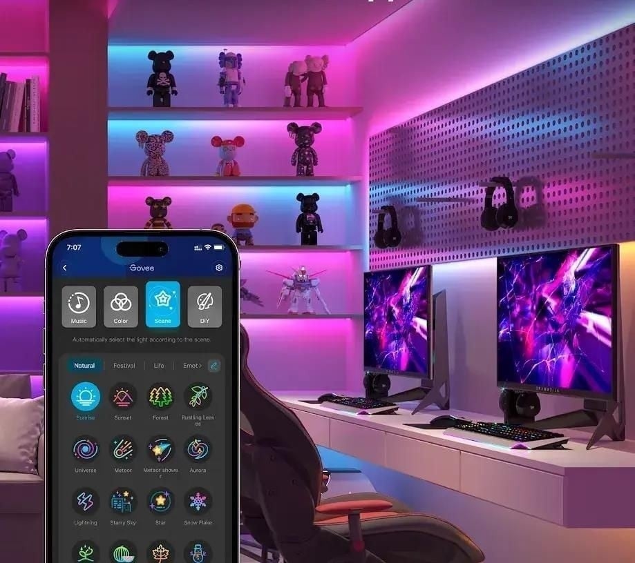 GOVEE Govee H612A 5m | Striscia LED | Wi-Fi, Bluetooth, RGBIC - LAMPADINE | TecnoCARE.net Sabaudia, Latina, Terracina, San Felice Circeo e Pontinia