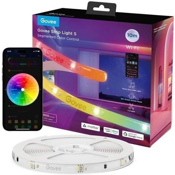 GOVEE Govee H612C 10m | Striscia LED | Wi-Fi, Bluetooth, RGBIC - LAMPADINE | TecnoCARE.net Sabaudia, Latina, Terracina, San Felice Circeo e Pontinia