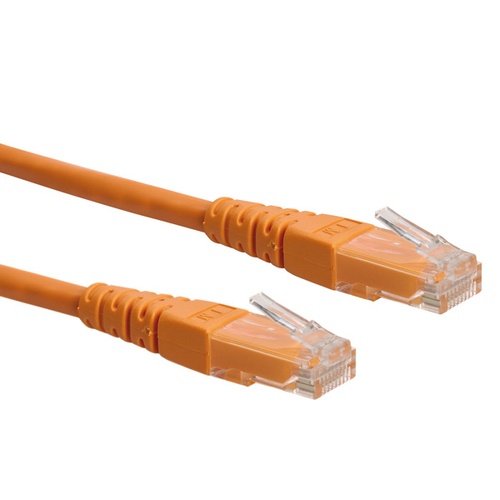 ROLINE ROLINE CAVO UTP PATCHCORD CAT.6, CLASS E, ARANCIO, 3M - CAVI DI RETE | TecnoCARE.net Sabaudia, Latina, Terracina, San Felice Circeo e Pontinia