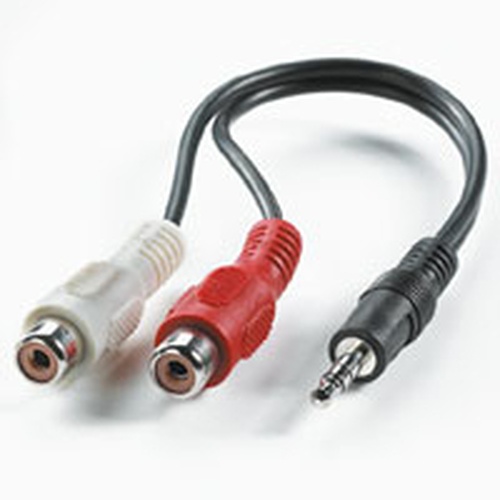 VALUE VALUE CAVO STEREO JACK 3.5MM (M) - CINCH (2X M), 0.2M - CAVI AUDIO | TecnoCARE.net Sabaudia, Latina, Terracina, San Felice Circeo e Pontinia